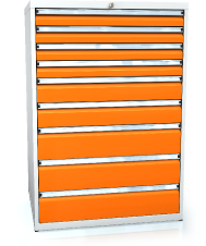 Schubladenschränke 1240 x 860 x 750 - 9x Schubladen